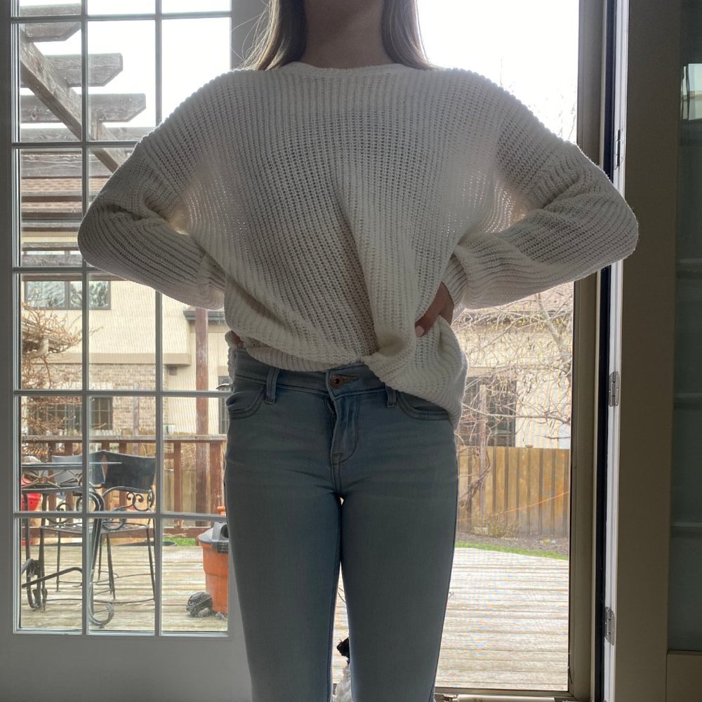 White Knit Sweater
